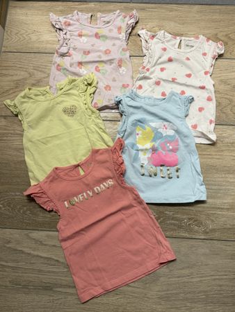 5 Oberteile für Mädchen, Größe 80cm (12 bis 18 Monate) 🎀