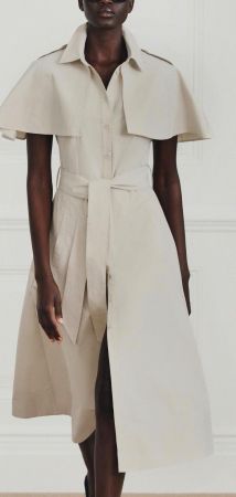 Zara cape midi dress Kleid Massimo COS minimalistisch