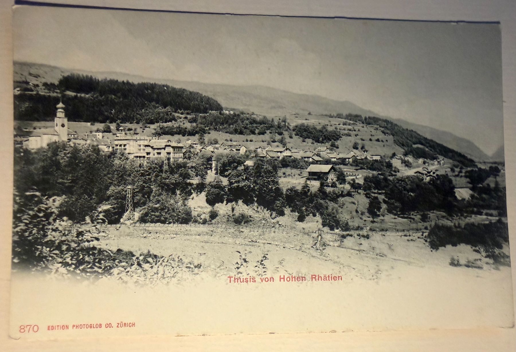 Cartoline postali: THUSIS - von Hohen Rhätien - Ansichtskarte – Usato da Tegerfelden venduto da siebenmacky