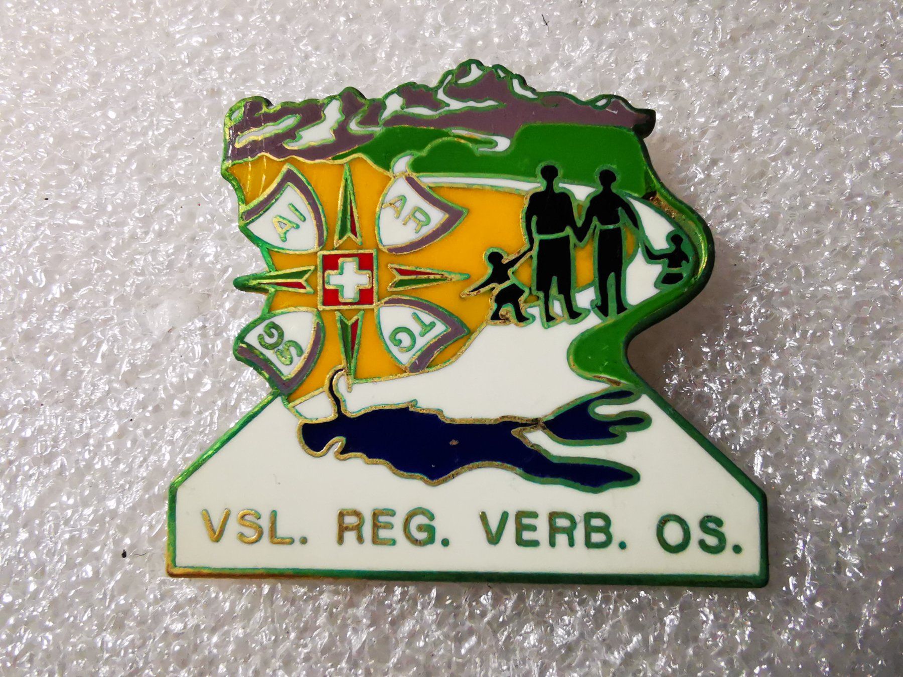 Spille & Fermagli: Ansteckpin 12: VSL. Reg. VERB. OS. – Usato da Oppligen venduto da Pin-Fall-Shop
