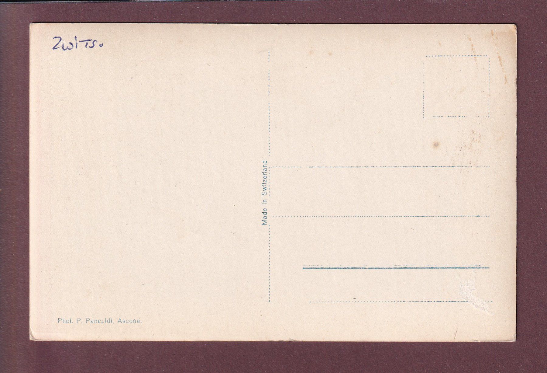 Cartes postales: ASCONA - Nave – D'occasion à Pully par nicecards 1
