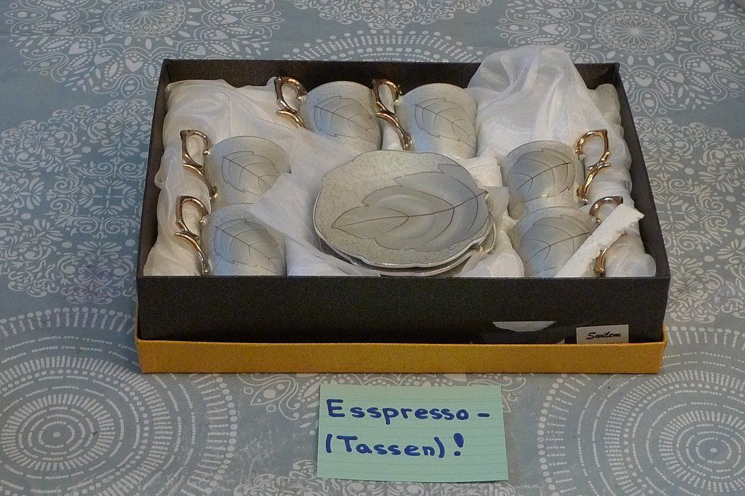 Set di piatti: Espresso-(Tassen)! – Nuovo e nell'imballaggio originale da Bern venduto da bn1640