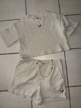 Distorted People x YMWN - Waffel-Set (Crop-Shirt & Shorts) –