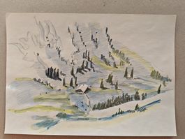 BENNO CAMENZIND – Die Alp Laub am Pilatus, 1984