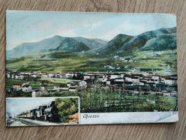Alte PK / Chiasso mit Lokomotive Gelaufen 1903