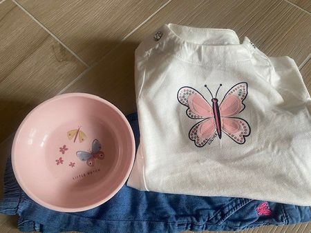 neues Set für ein Baby Gr. 62/68 "Schmetterling"