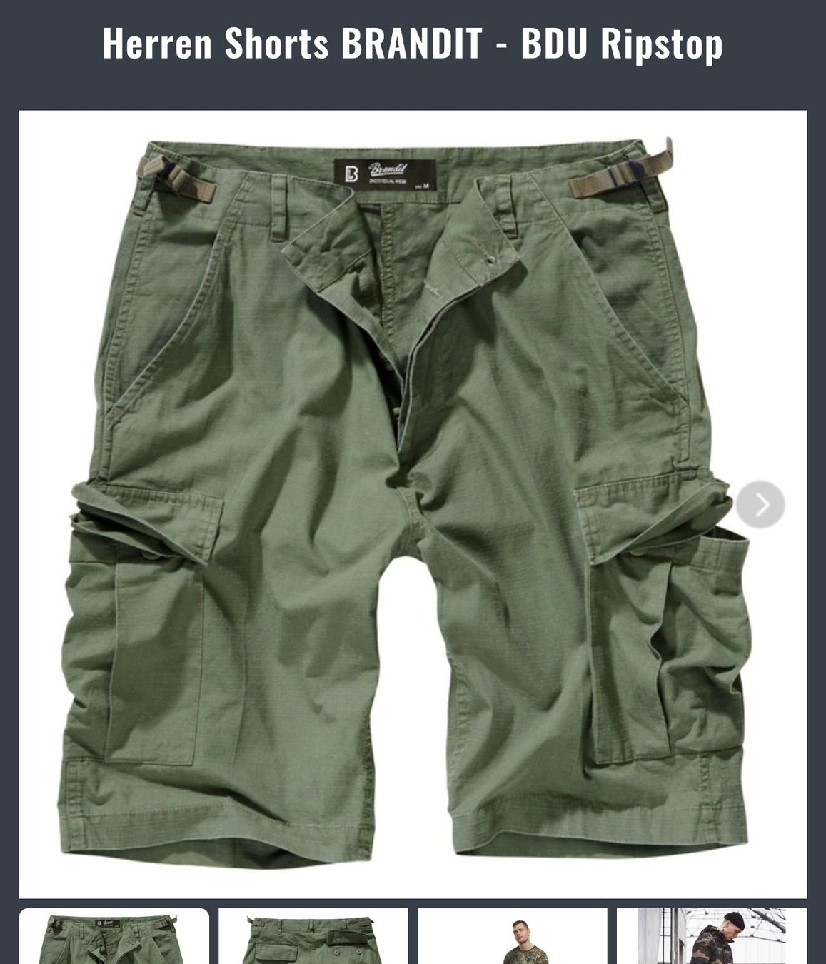 Hosen: 2 x Shorts BRANDIT BDU Ripstop  3 / 4 XL – Neu und originalverpackt aus Zürich von AfrobeatExpress 1