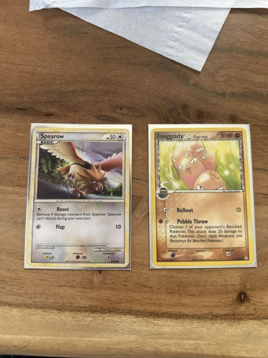 Karten: Pokémon Cards - Spearow , Exeggcute – Gebraucht aus Goldach von Lenny0220 1