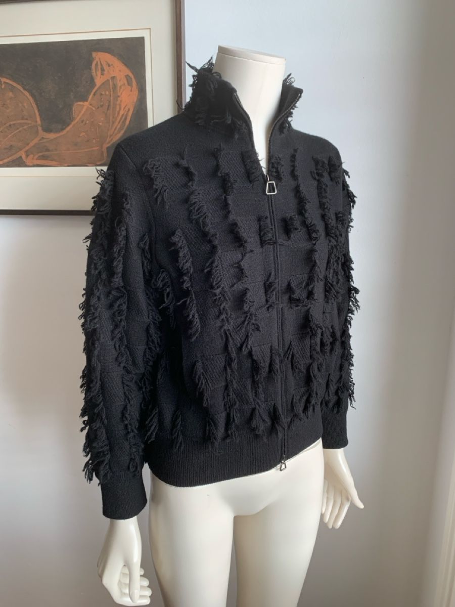 Akris Giacche: AKRIS: Exklusive schwarze Kaschmir-Jacke mit Fransen, 36 – Usato da Luzern venduto da designluzern 4