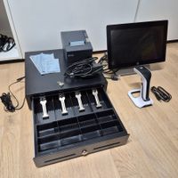HP Kassensystem mit Kassenschublade, Bondrucker und Scanner