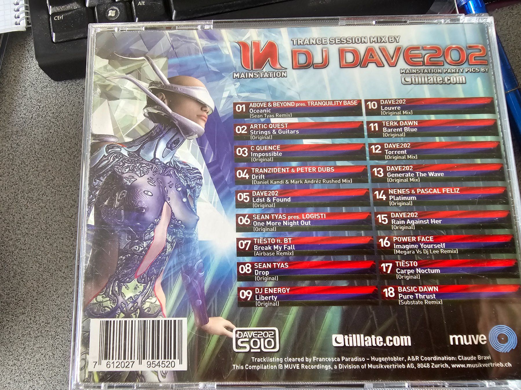 CDs: Mainstation trance session mix-dj dave 202 – D'occasion à Bremgarten AG par musiccollector 1