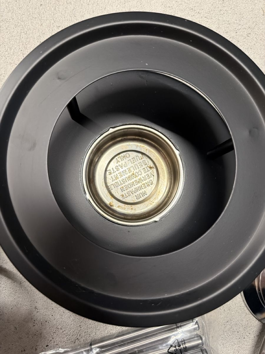 Padelle: Fondue Set Edelstahl mit Rechaud – Usato da Känerkinden venduto da melbaumg 2