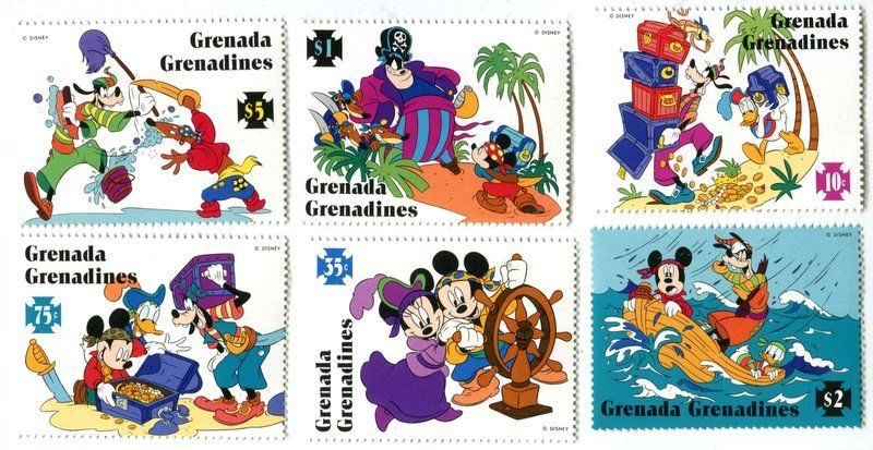 Tutti i francobolli: Briefmarken "Walt Disney. Micky Maus". Grenada – Nuovo e nell'imballaggio originale da Basel venduto da Butsch5