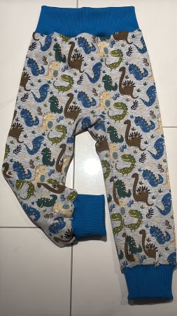 Fleece Pumphose mit Dinosaurier-Print Gr. 104/110 Neu