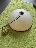 Grosse italienische Hängelampe Murano Glas Vintage
