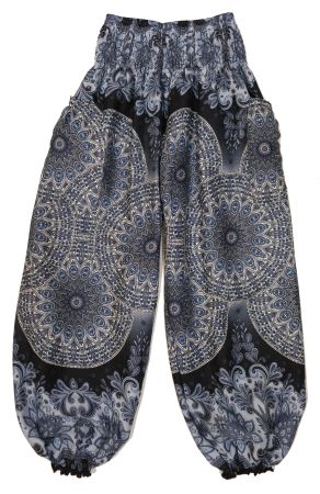 Pumphose bequeme Pluderhose Festival Hose aus Viskose