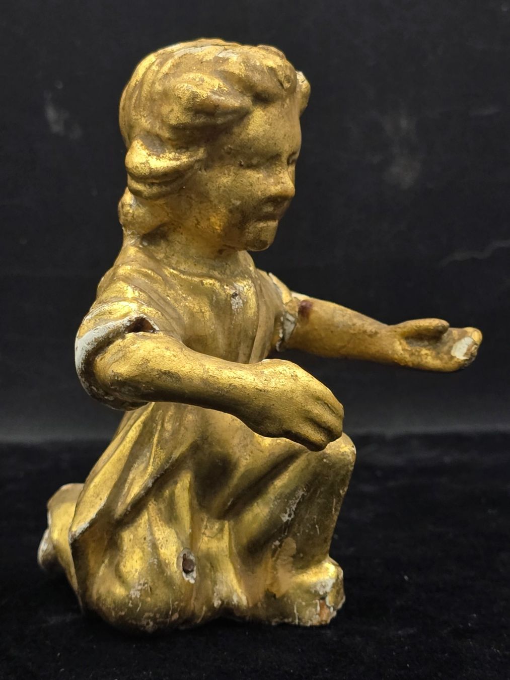 Sculture & Statue: Antiker Holzgeschnitzter Engel, vergoldet – Usato da Rorschacherberg venduto da snOOpydOg11 8