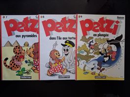 Lot de 3 Bandes Dessinées Petzi Casterman - N° 7 - 8 - 9 -