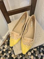 Trendy Frühlings Ballerinas, Gr. 36, Gelb/Beige, Top Zustand