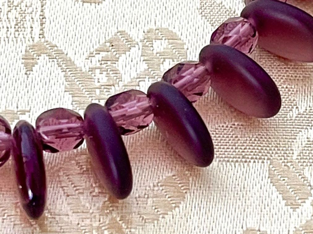 Amor Ketten: Halskette Perlen Amethyst 0,5x42cm Kette – Neu (gemäss Beschreibung) aus Kölliken von Prscoo 1