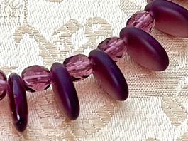 Halskette Perlen Amethyst 0,5x42cm Kette