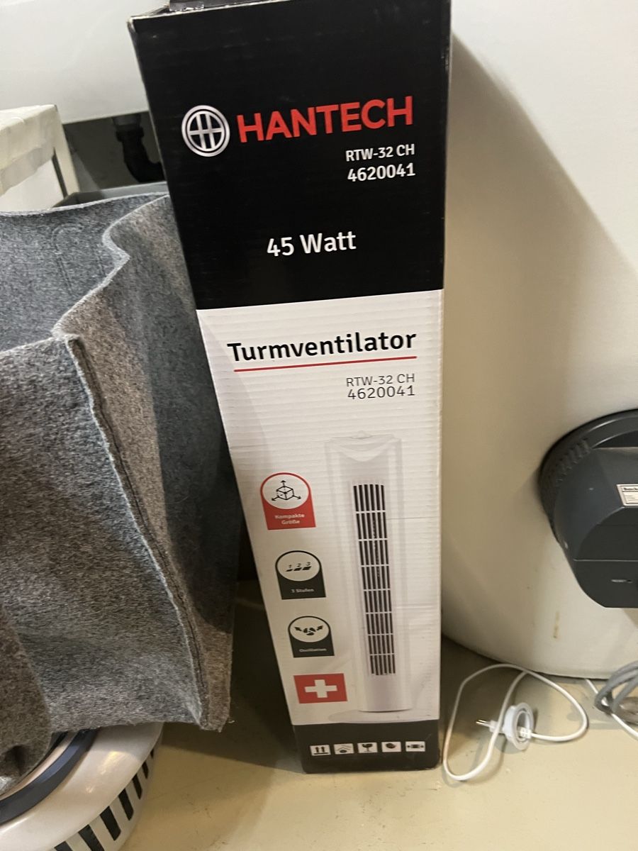Ventilatori: HANTECH Turmventilator RTW-32 CH 45 Watt weiss – Nuovo (secondo la descrizione) da Schenkon venduto da NCB77 3