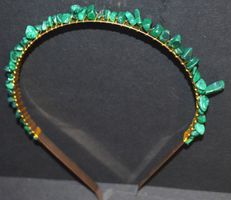 Haarschmuck A-05 – Haarreif - Malachit