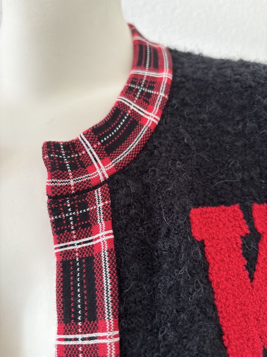 Kookai Giacche: Kookai Strickjacke, schwarz mit Karomuster, Grösse 36 – Usato da langenthal venduto da rundholz7 2