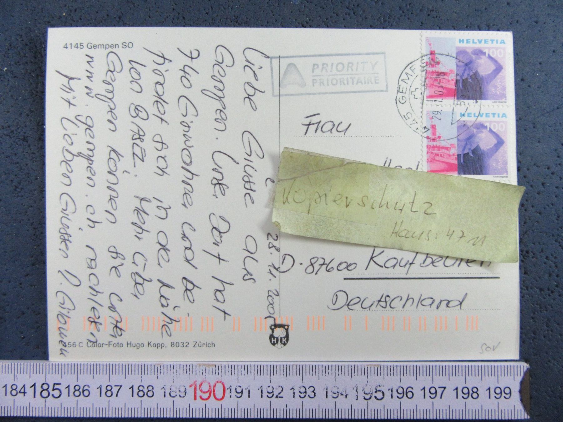 Cartes postales: GEMPEN SO AK – D'occasion à Ettingen par Hausi4711 1