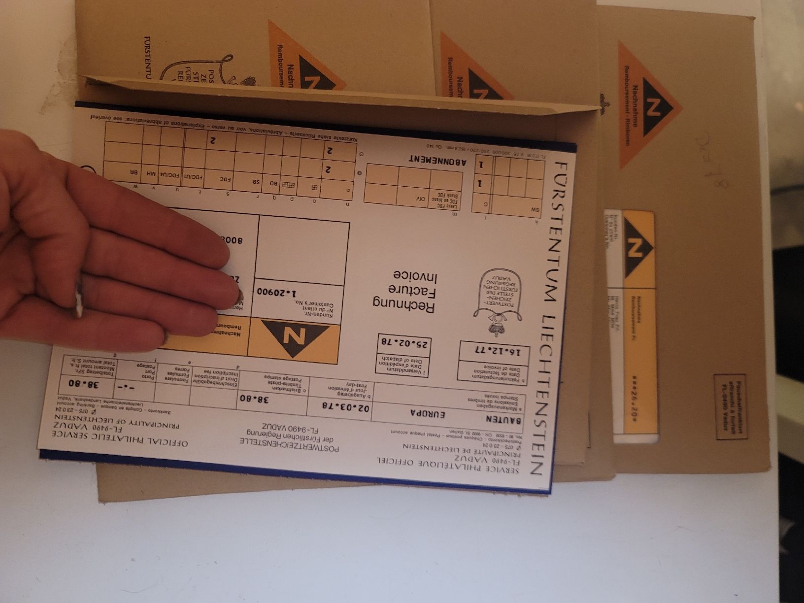 Tutti i francobolli: 5 Pack, Briefe Postwertzeichenstelle Vaduz, Liechtenstein – Nuovo (secondo la descrizione) da Zollikerberg venduto da Nice_Name 6