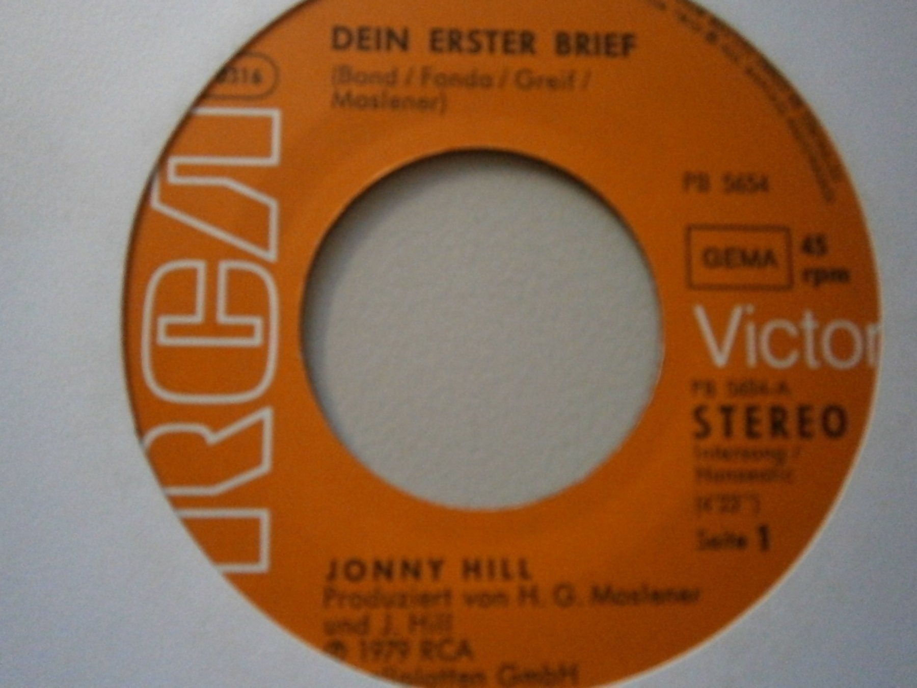 Dischi in vinile: Vinyl-Single Jonny Hill - Dein erster Brief – Usato da Langenthal venduto da Modo39
