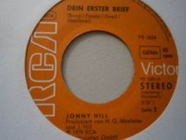 Vinyl-Single Jonny Hill - Dein erster Brief