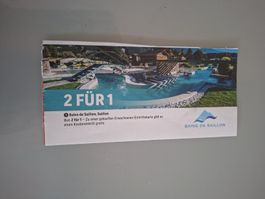 Bains de Saillon Gutschein 2 für 1