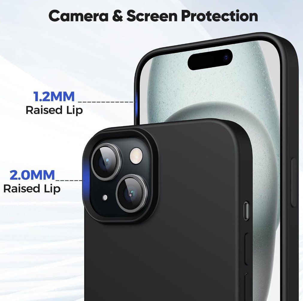 Cover & Protezioni schermo: iPhone 15 Plus Soft Touch Silikon Case Hülle - schwarz – Nuovo e nell'imballaggio originale da Rorschacherberg venduto da elektrofreak 2