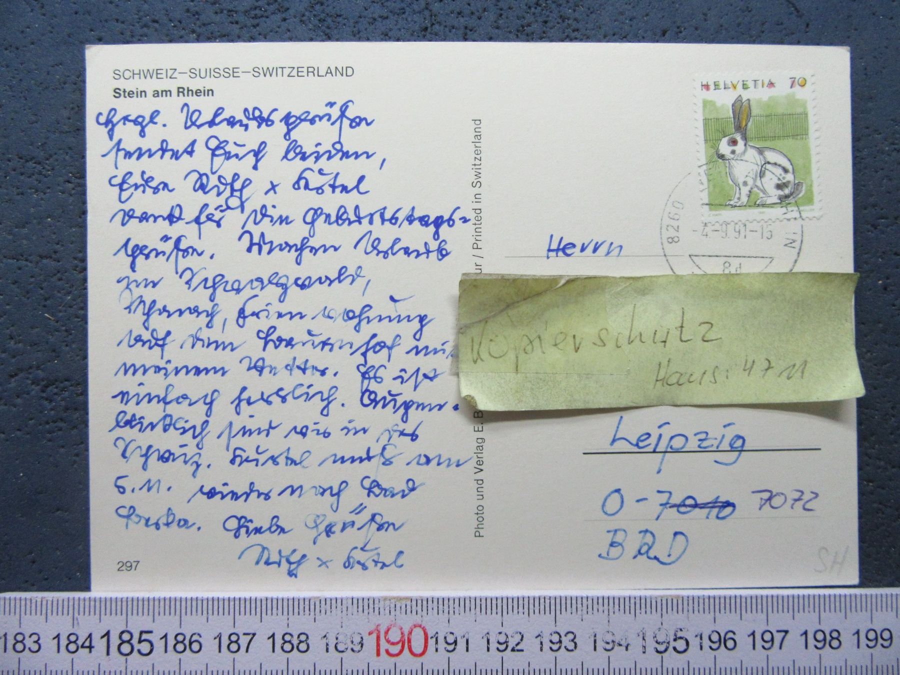 Cartoline postali: STEIN AM RHEIN SH AK – Usato da Ettingen venduto da Hausi4711 1