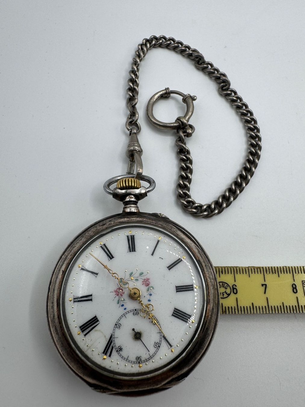 Swiss Montres: Taschenuhr mit Kette , Silber 800 – D'occasion à Sachseln par BONATI01 9