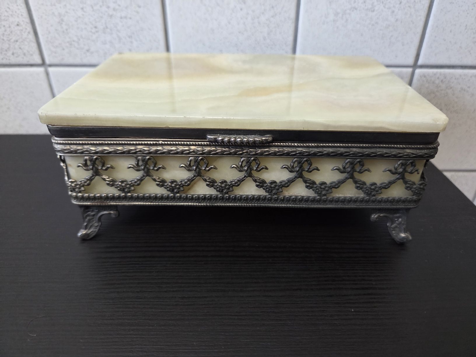 Portagioie: Schmuckdose Onyx Marmor Vintage – Usato da Dietikon venduto da Allegra34 8