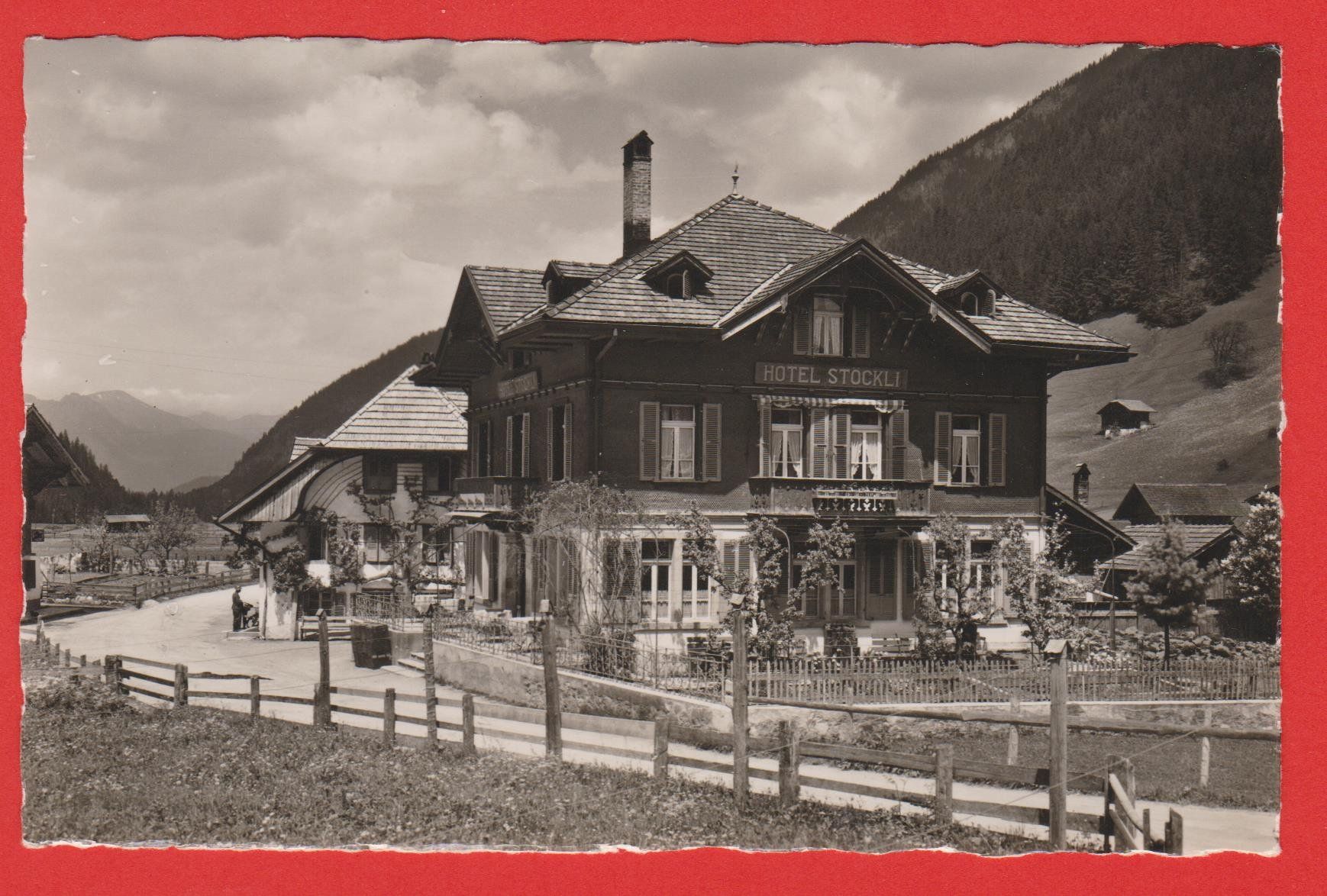 Ansichtskarten: St. Stephan   BE   -   alte Ansichtkarte Hotel Stöckli – Gebraucht aus Vitznau von Ropaku