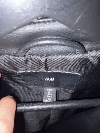Herren Jacke H&M Kunstleder schwarz Grösse L neuwertig