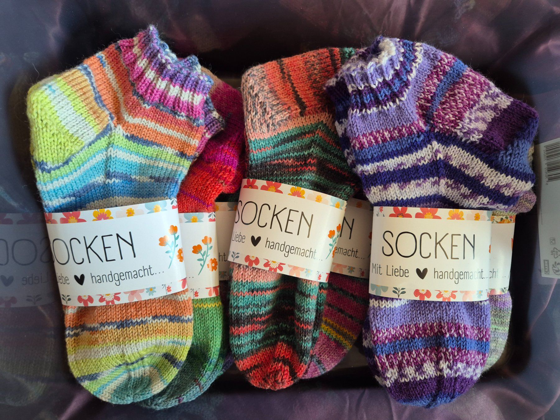 Socken: Sneakers Gr. 40/41 - Handmade – Neu und originalverpackt aus Lyssach von ladyfly 3