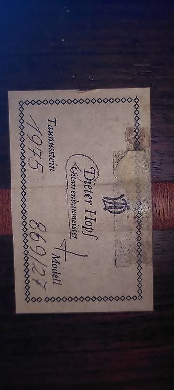 Strumenti musicali: Dieter Hopf Gitarre – Usato da Oberwil b. Zug venduto da kev_tcp2 3