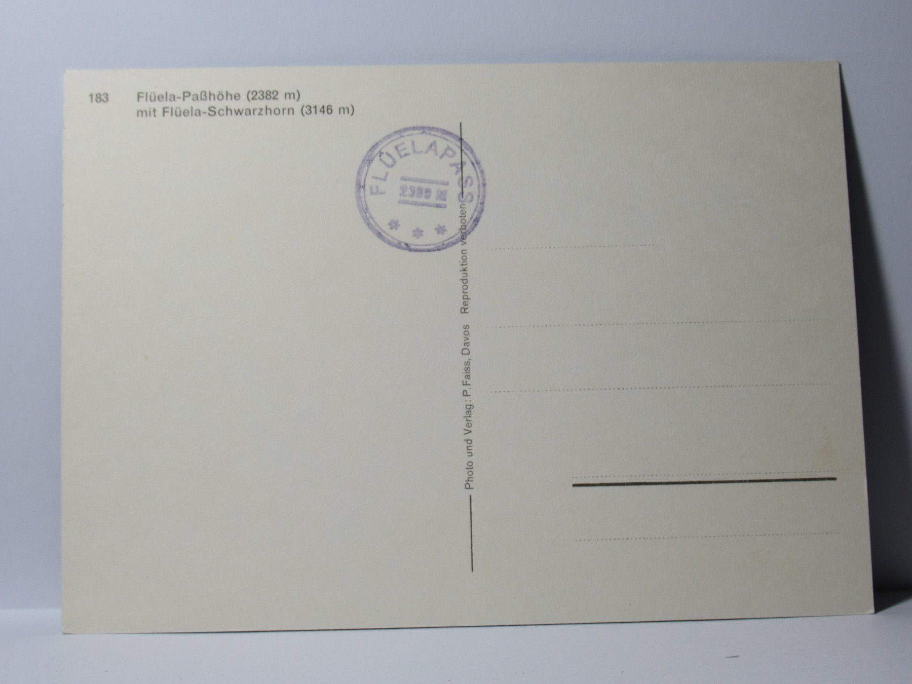 Ansichtskarten: Flüela - Pass , Hotel , Postauto – Neu (gemäss Beschreibung) aus Grenchen von Bluemchen1900 2