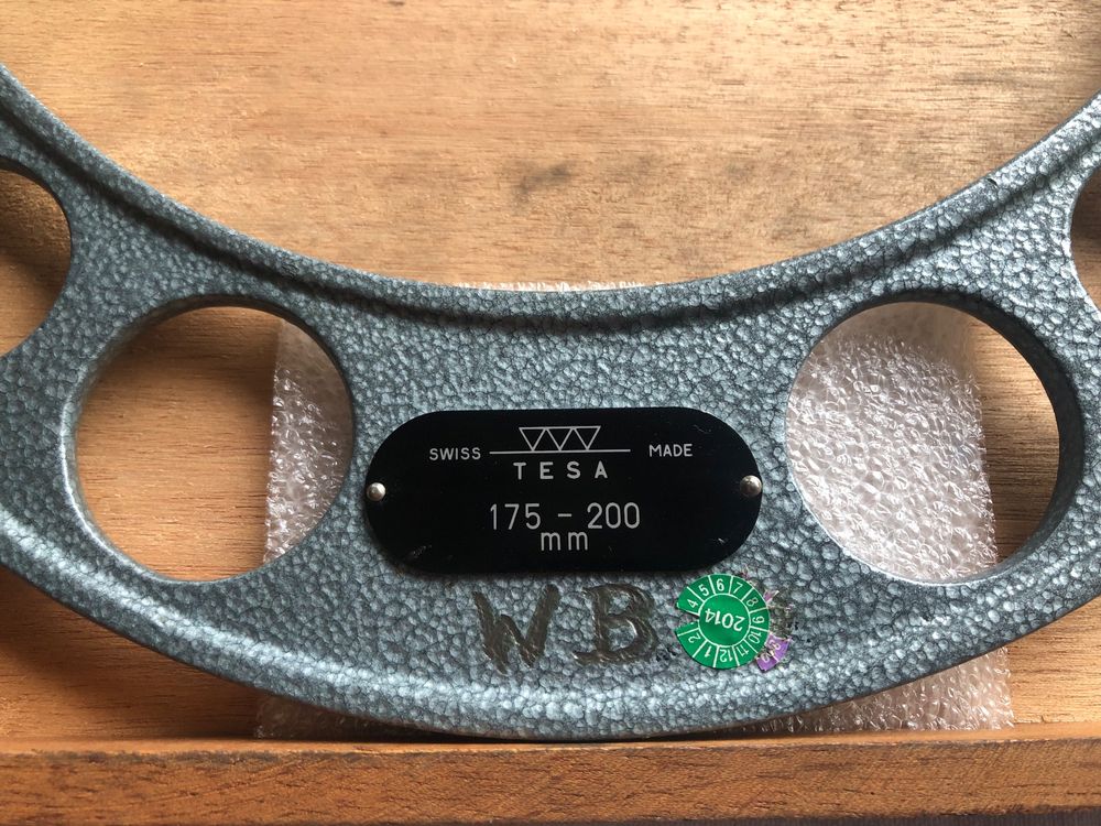 Tesa Misurare: Tesa Micromètre 175-200mm – Usato da fleurier venduto da monk34 1