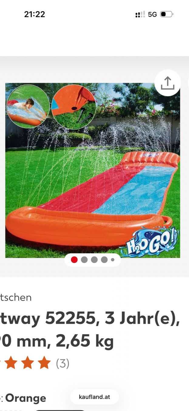 Jouets: Aufblasbare Wasserutschbahn – D'occasion à Nottwil par wasserlufterde 2