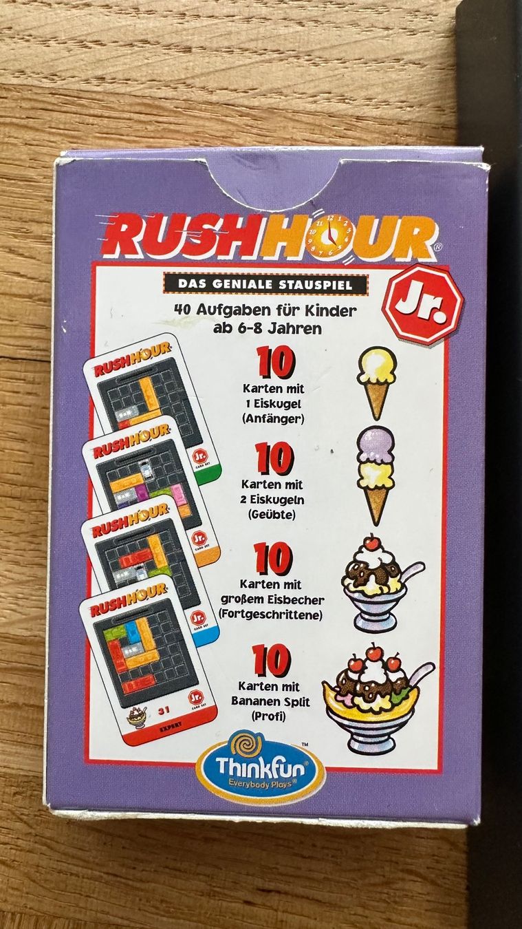 Giochi: Rush Hour Jr. Denkspiel, Autoschiebespiel – Usato da Schönenbuch venduto da marisli80 1