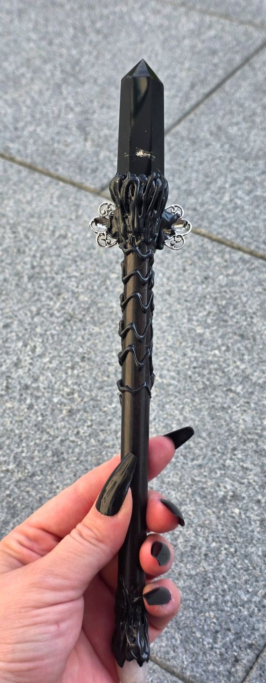 Minerali & Pietre curative: Obsidian Zauberstab – Nuovo e nell'imballaggio originale da Matzingen venduto da Shay_Crystalz 1