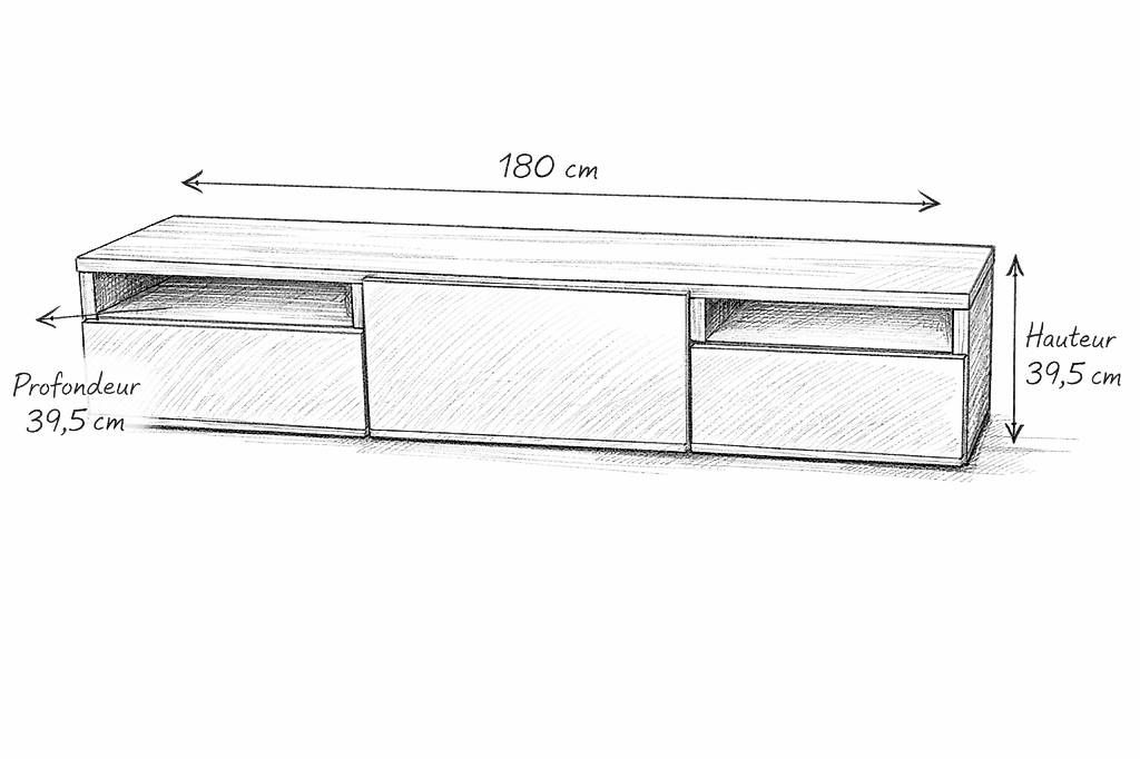 Cassettiere: Ensemble deux meubles modernes TV + commode – Usato da Aproz (Nendaz) venduto da SLiipk 1