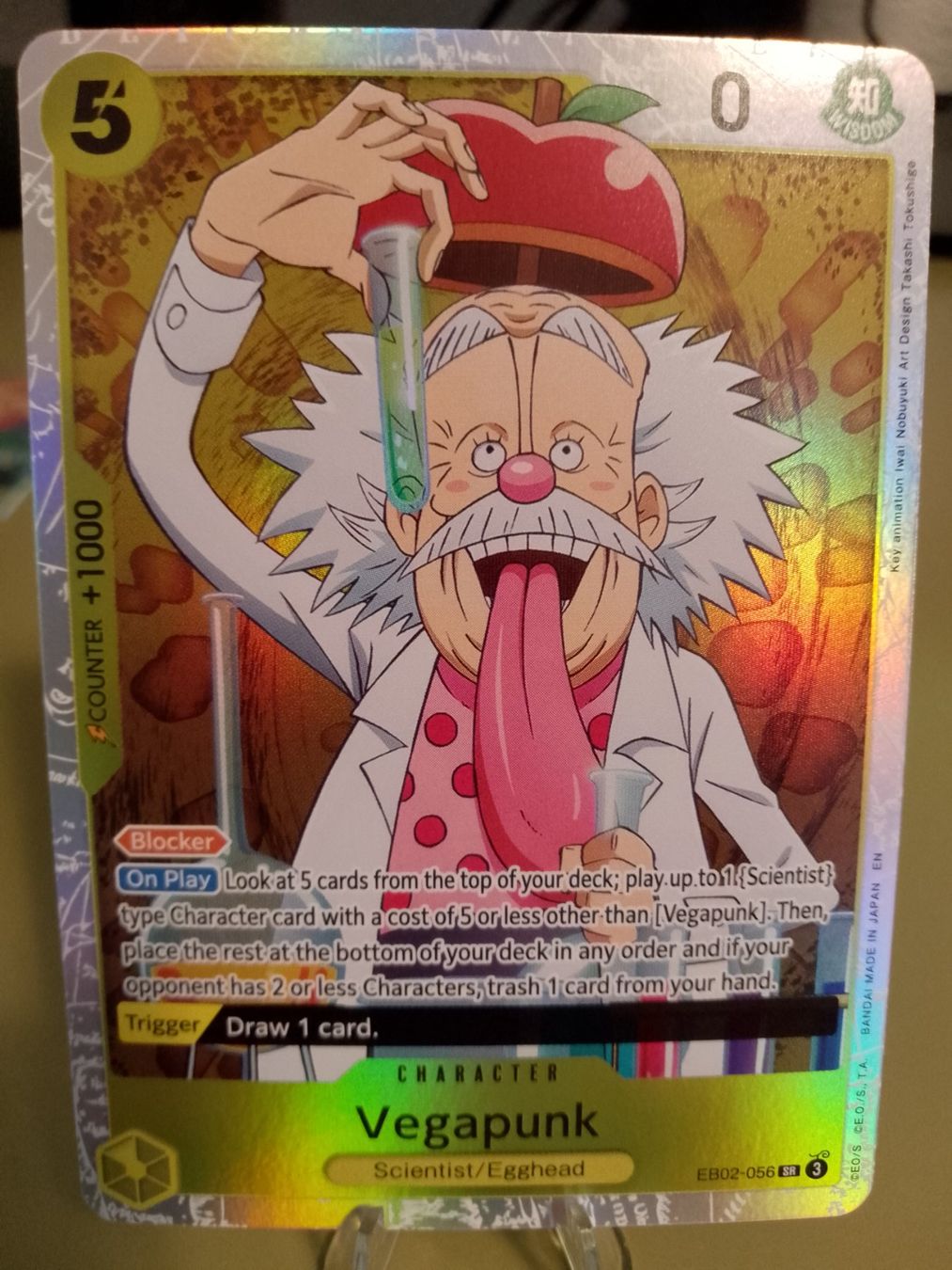 Bandai Sammelbilder & Trading cards: One Piece Vegapunk EB02-056 SR Englisch – Neu (gemäss Beschreibung) aus Jona von Stack