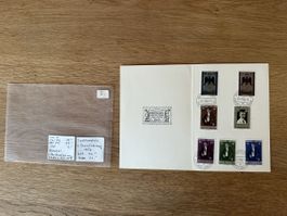 Liechtenstein - 1956 schönes Lot auf Austellungs Bögli