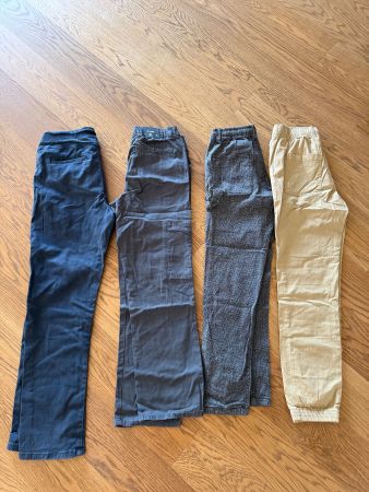 4 x Stoffhosen für Kinder, 3 x Gr. 158 + 1 x Gr. 164